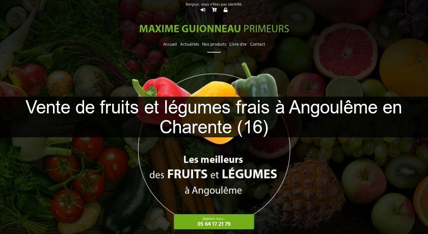 Vente de fruits et légumes frais à Angoulême en Charente (16) Vente de fruits et légumes frais à Angoulême en Charente (16)