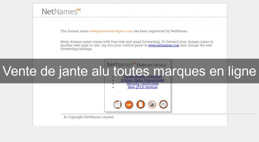 Vente de jante alu toutes marques en ligne