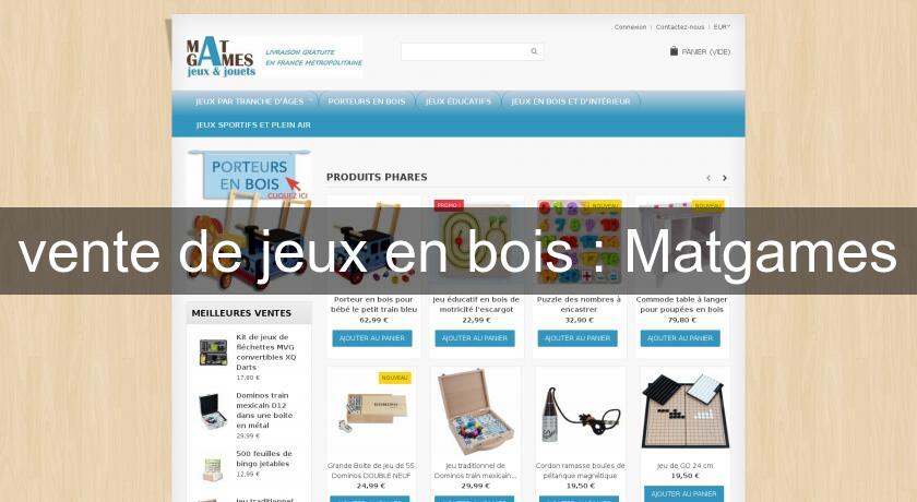 vente de jeux en bois : Matgames vente de jeux en bois : Matgames