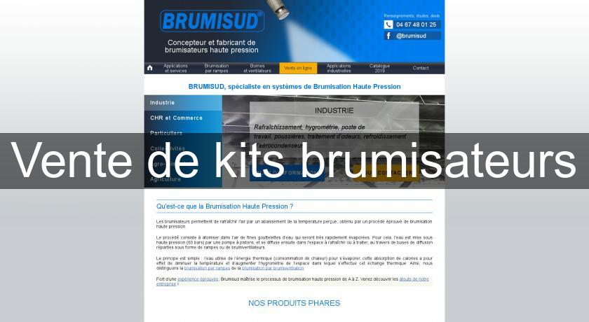 Vente de kits brumisateurs Vente de kits brumisateurs
