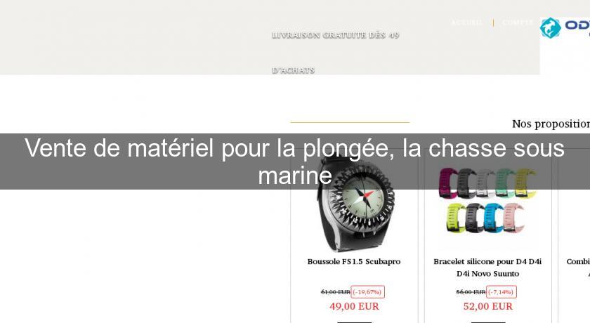 Vente de matériel pour la plongée, la chasse sous marine Vente de matériel pour la plongée, la chasse sous marine