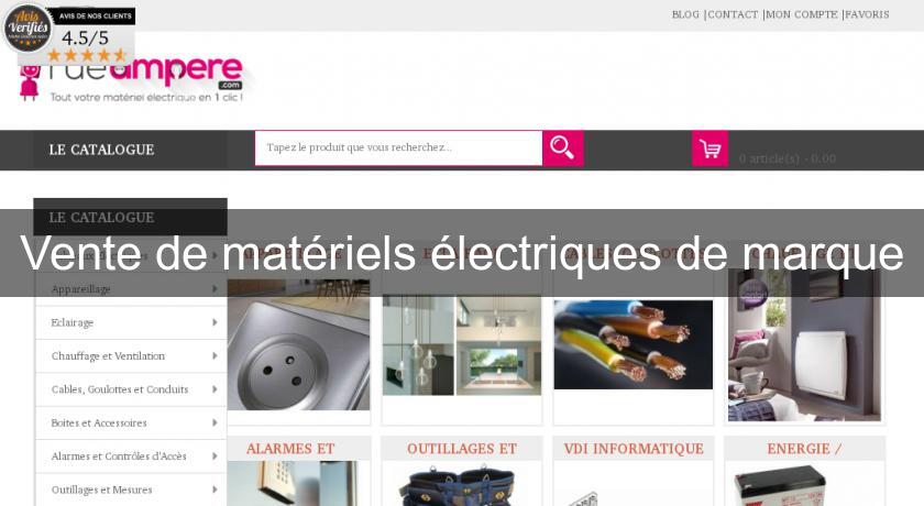 Vente de matériels électriques de marque