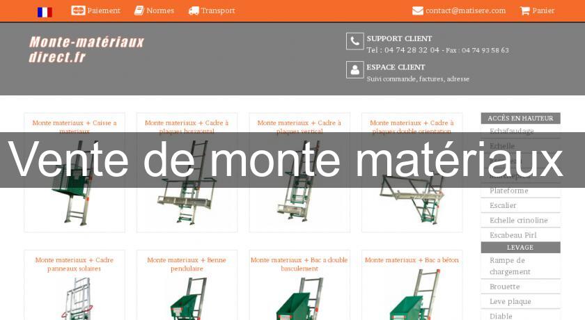 Vente de monte matériaux Vente de monte matériaux