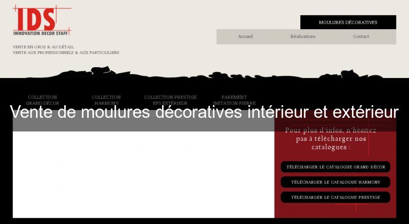 Vente de moulures décoratives intérieur et extérieur