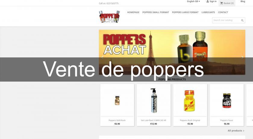 Vente de poppers 