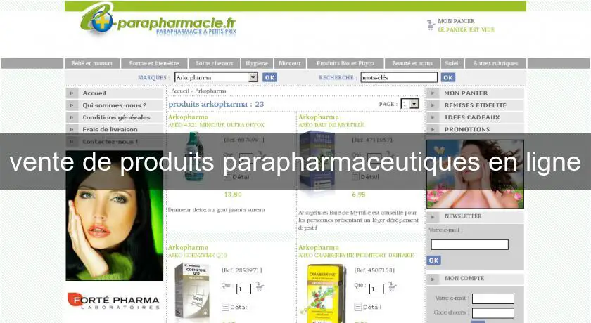 vente de produits parapharmaceutiques en ligne