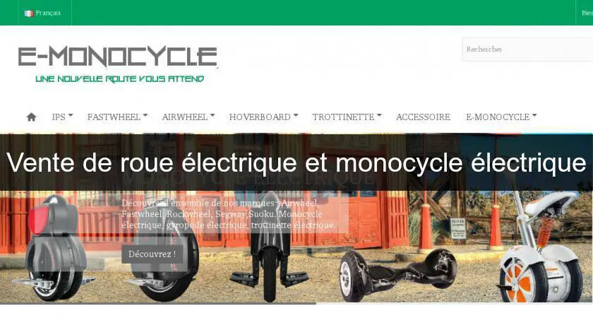 Vente de roue électrique et monocycle électrique