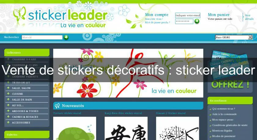Vente de stickers décoratifs : sticker leader