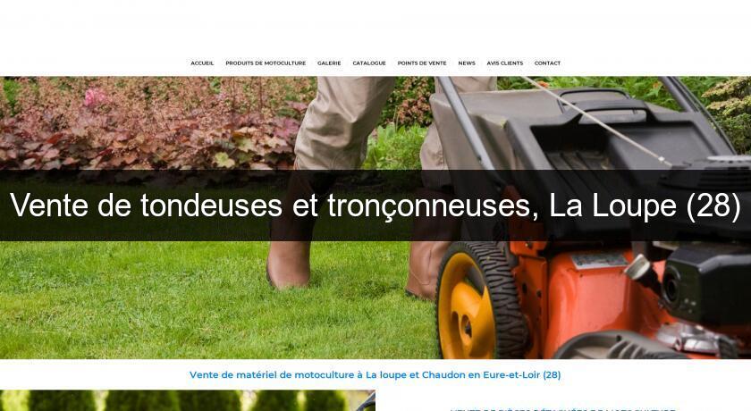 Vente de tondeuses et tronçonneuses, La Loupe (28) Vente de tondeuses et tronçonneuses, La Loupe (28)