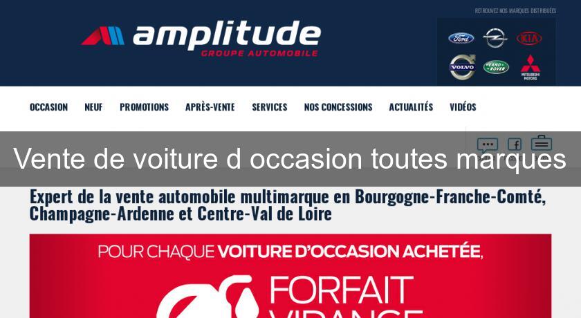 Vente de voiture d'occasion toutes marques