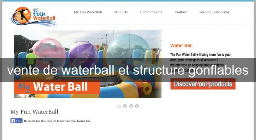 vente de waterball et structure gonflables