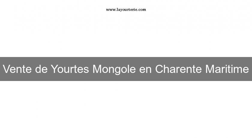 Vente de Yourtes Mongole en Charente Maritime