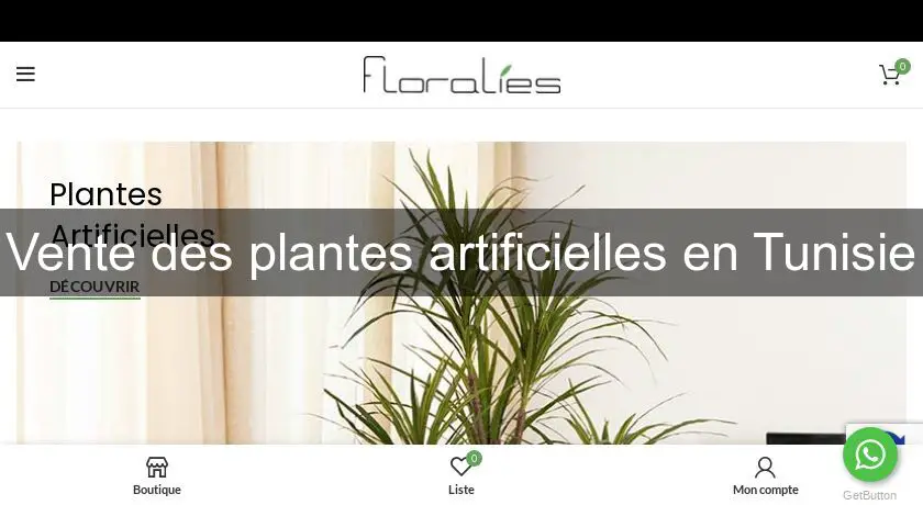 Vente des plantes artificielles en Tunisie