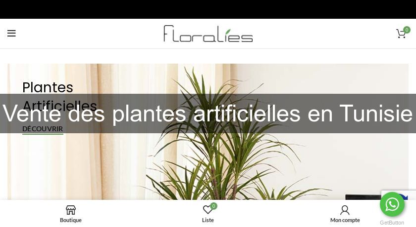 Vente des plantes artificielles en Tunisie Vente des plantes artificielles en Tunisie