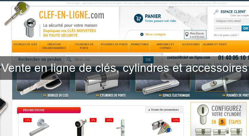 Vente en ligne de clés, cylindres et accessoires Vente en ligne de clés, cylindres et accessoires
