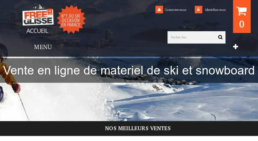 Vente en ligne de materiel de ski et snowboard