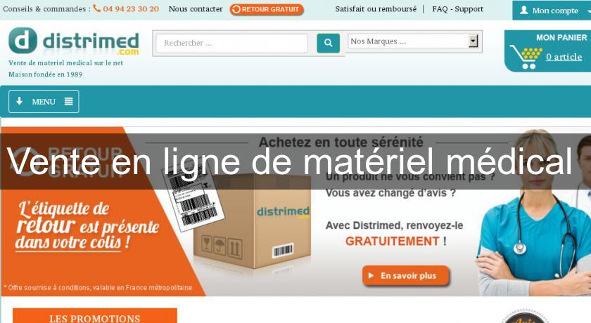 Vente en ligne de matériel médical 