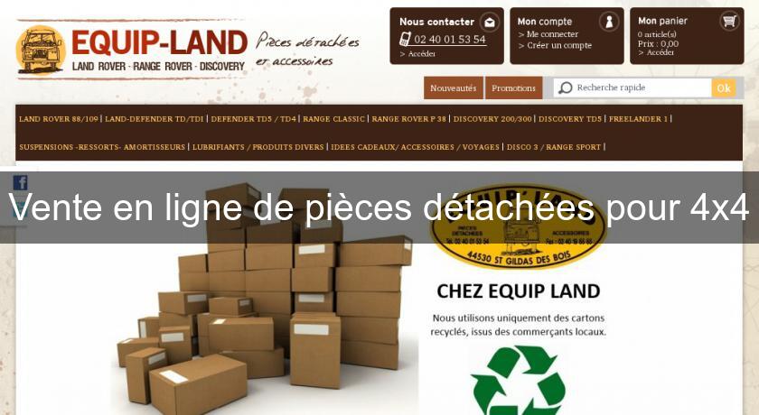 Vente en ligne de pièces détachées pour 4x4