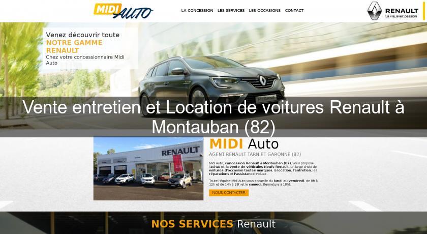 Vente entretien et Location de voitures Renault à Montauban (82) Vente entretien et Location de voitures Renault à Montauban (82)