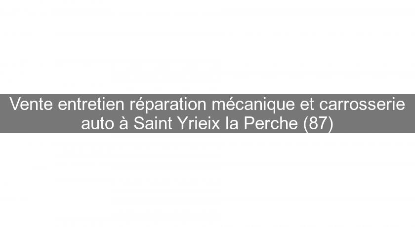 Vente entretien réparation mécanique et carrosserie auto à Saint Yrieix la Perche (87)