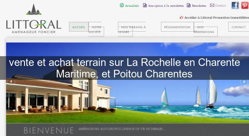 vente et achat terrain sur La Rochelle en Charente Maritime, et Poitou Charentes