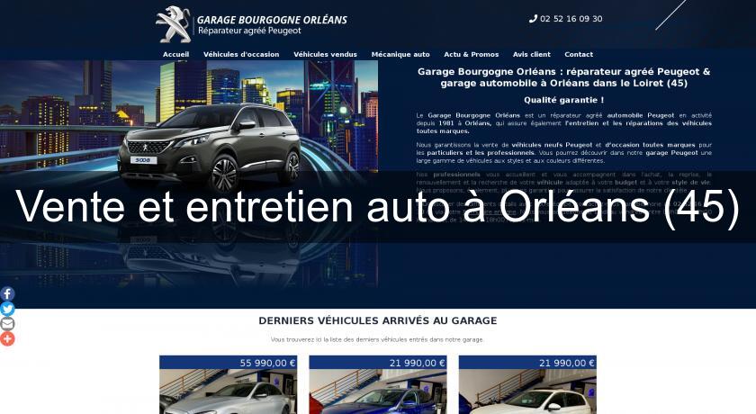 Vente et entretien auto à Orléans (45)