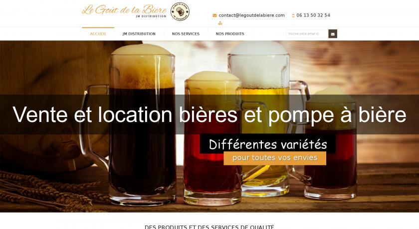 Vente et location bières et pompe à bière Vente et location bières et pompe à bière