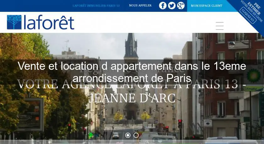Vente et location d'appartement dans le 13eme arrondissement de Paris