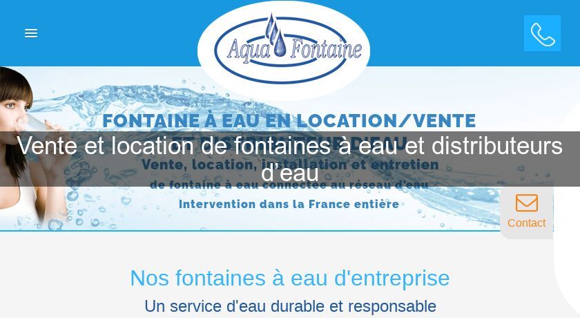 Vente et location de fontaines à eau et distributeurs d’eau Vente et location de fontaines à eau et distributeurs d’eau