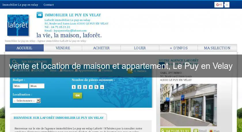 vente et location de maison et appartement, Le Puy en Velay