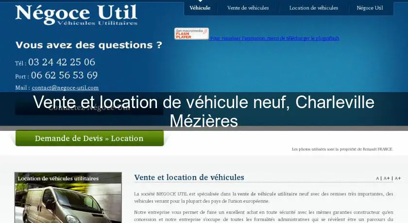 Vente et location de véhicule neuf, Charleville Mézières