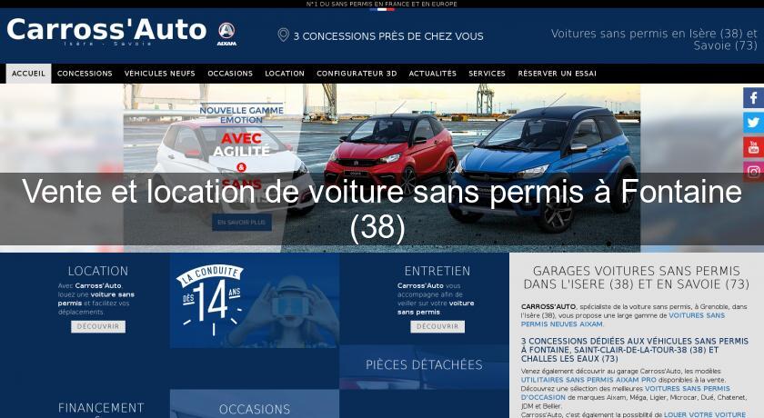 Vente et location de voiture sans permis à Fontaine (38) 