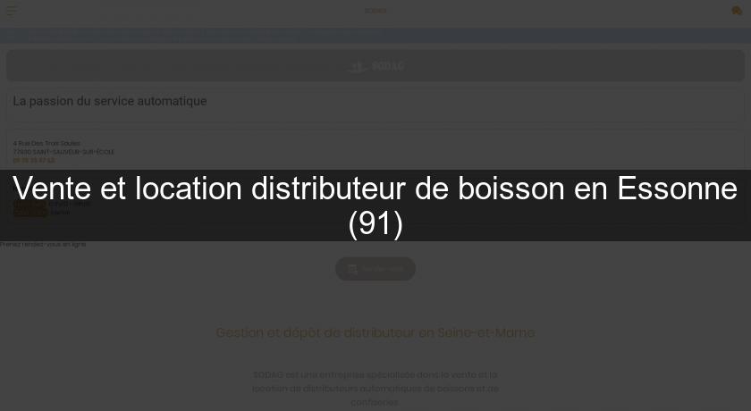 Vente et location distributeur de boisson en Essonne (91)