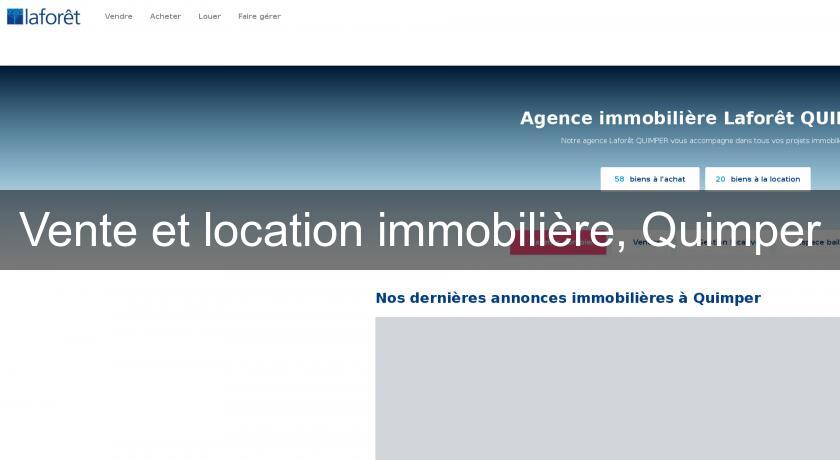 Vente et location immobilière, Quimper Vente et location immobilière, Quimper
