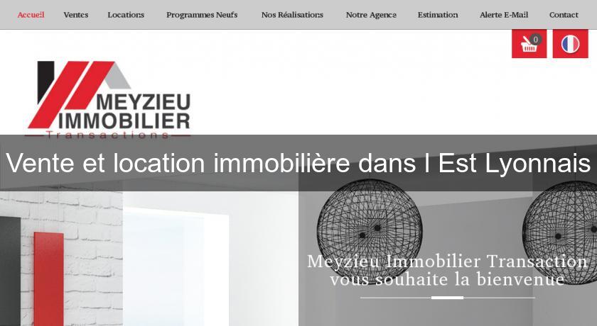 Vente et location immobilière dans l'Est Lyonnais Vente et location immobilière dans l'Est Lyonnais