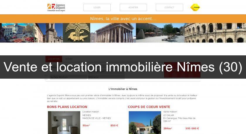 Vente et location immobilière Nîmes (30) Vente et location immobilière Nîmes (30)