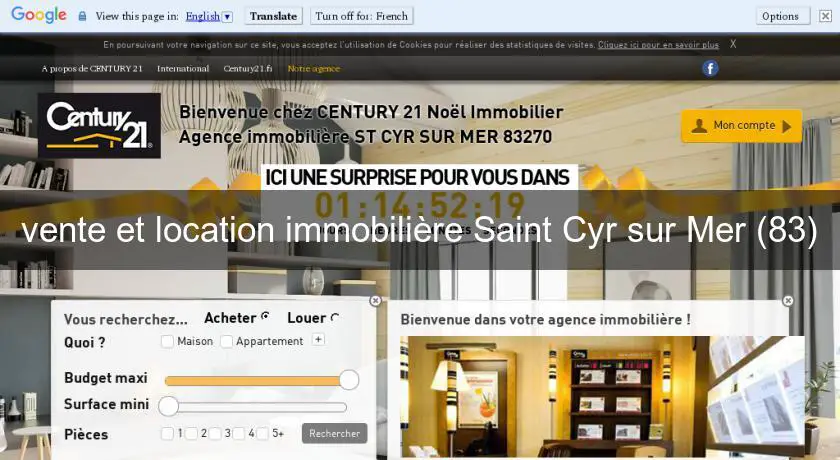 vente et location immobilière Saint Cyr sur Mer (83)