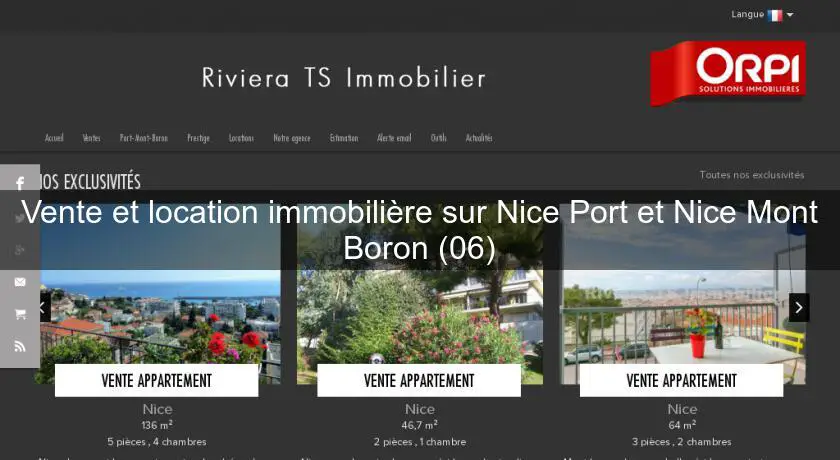 Vente et location immobilière sur Nice Port et Nice Mont Boron (06)