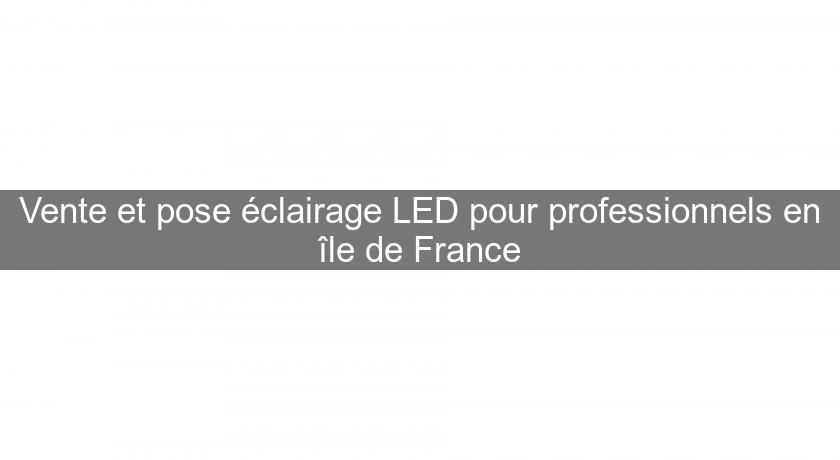 Vente et pose éclairage LED pour professionnels en île de France