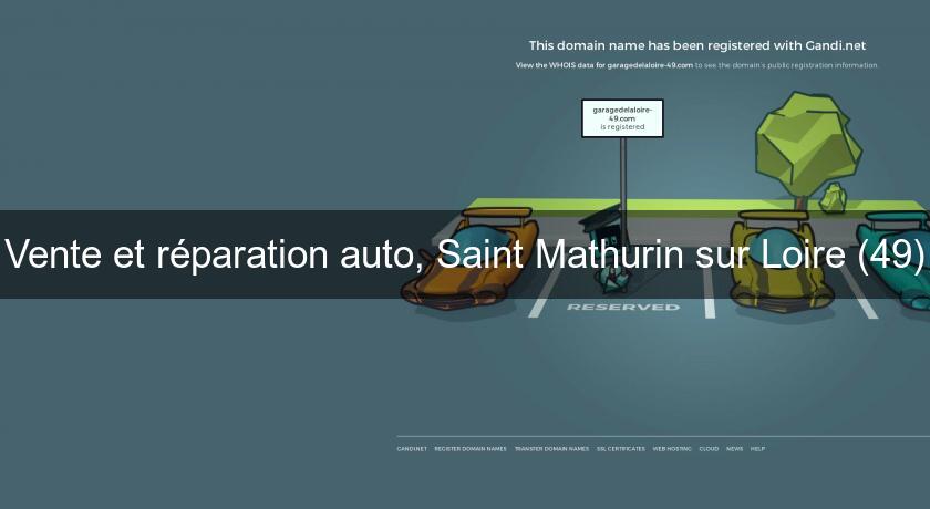 Vente et réparation auto, Saint Mathurin sur Loire (49)