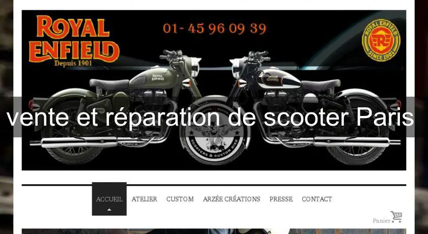 vente et réparation de scooter Paris 