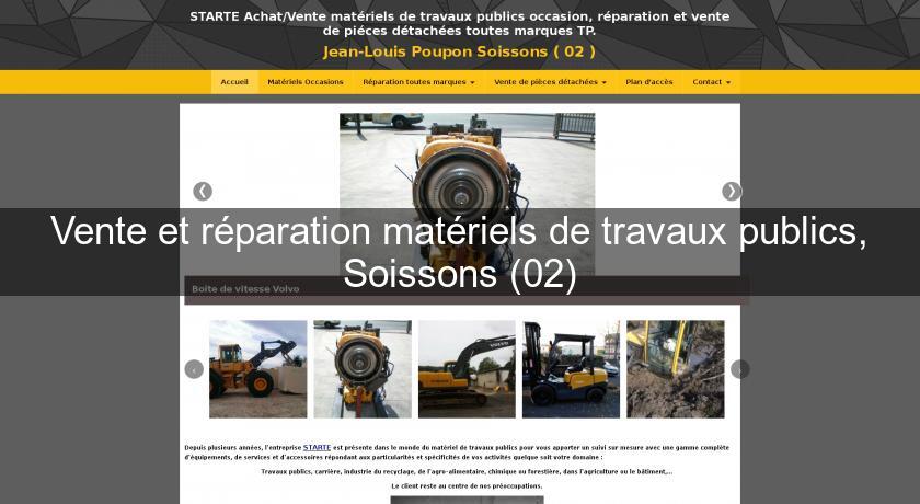 Vente et réparation matériels de travaux publics, Soissons (02)