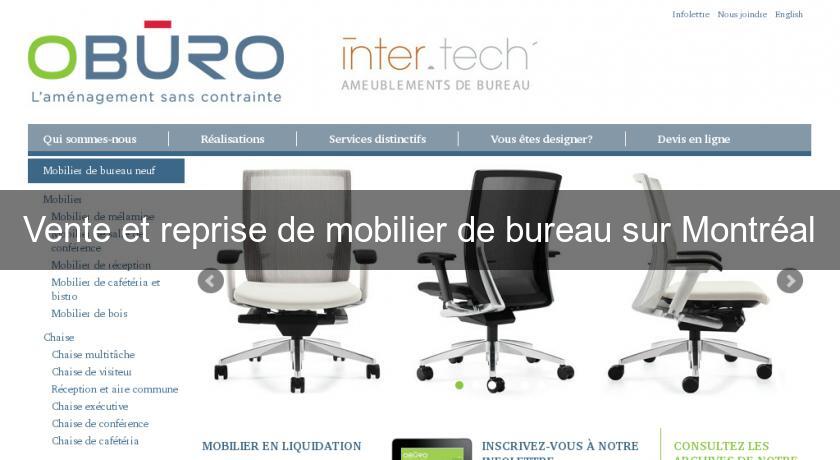 Vente et reprise de mobilier de bureau sur Montréal