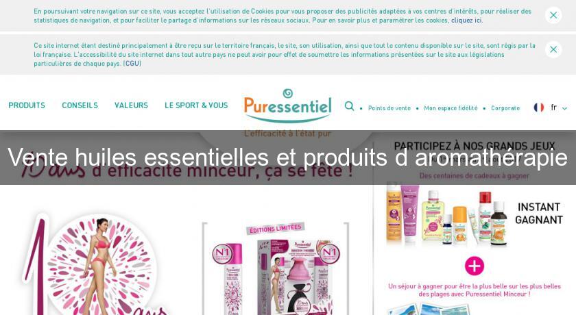 Vente huiles essentielles et produits d'aromathérapie