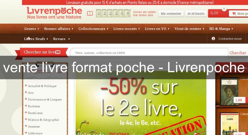 vente livre format poche - Livrenpoche