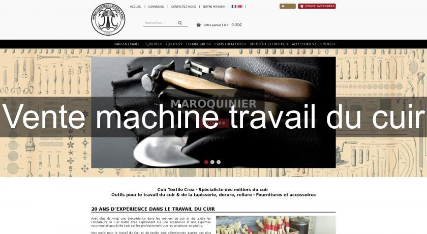 Vente machine travail du cuir