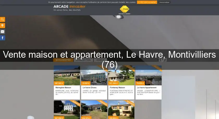Vente maison et appartement, Le Havre, Montivilliers (76)