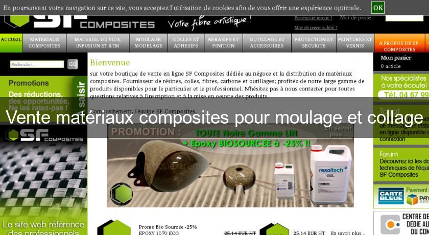 Vente matériaux composites pour moulage et collage