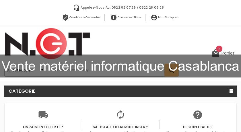 Vente matériel informatique Casablanca