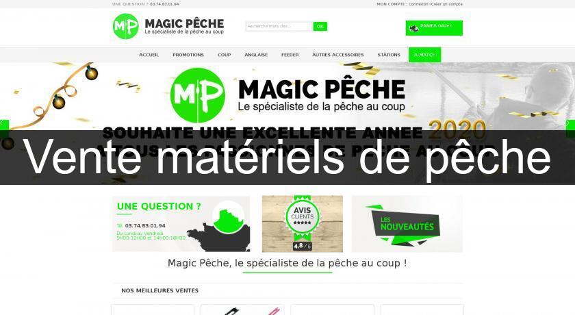 Vente matériels de pêche